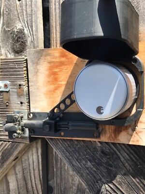 SturdyLock  Gate Lock Adapter for August Wi-Fi Smart Lock (left-closing)