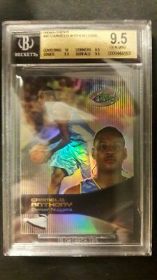 Carmelo Anthony RC 2003-2004 E-TOPPS REFRACTOR ROOKIE#45 BGS9.5!Nuggets G RC HOF