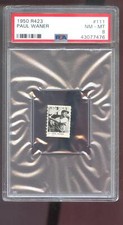 1950 R423 #111 Paul Waner PSA 8 Graded Baseball Card MLB Game Strip Orange Back