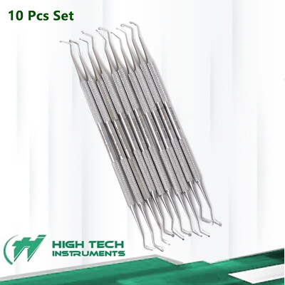 NEW DENTAL EXCAVATOR SET OF 10 RESTORATIVE SPOONS DOUBLE ENDED INSTRUMENTS
