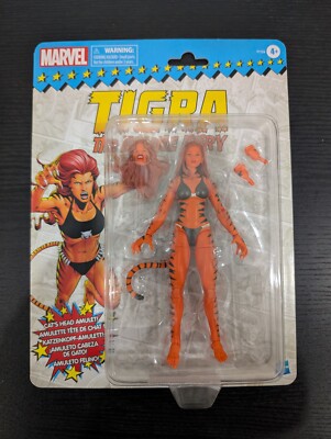 Hasbro Marvel Legends Retro Card Tigra Feline Fury 6'' Figure New Sealed