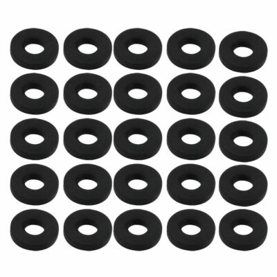 25Pcs 6mm x 14mm x 2.5mm Rubber Oil Sealing O-Rings Washer Gasket Black  #W2