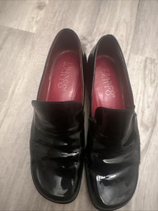 FRANCO SARTO Flex Black Patent Leather Square Front Women's Loafer - Size 8.5