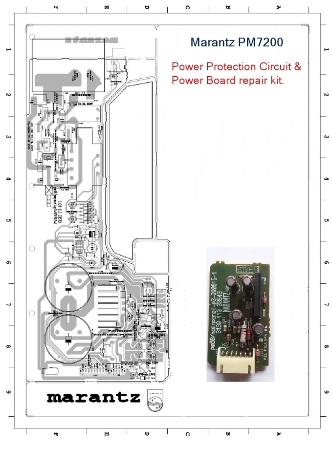 Marantz PM7200 (Protection Repair Kit) & Power Panel Upgrade . - image 2 of 3