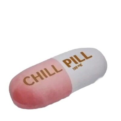 100MG CHILL PILL PILLOW PINK/WHITE KAWAII 14
