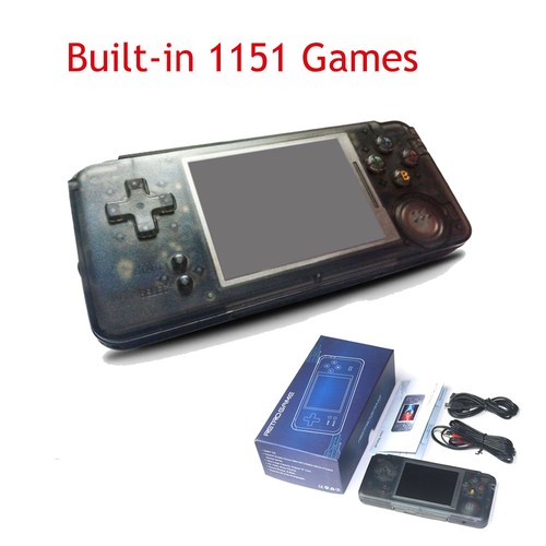 RS-97 Black Retro Handheld Video Game Console Portable 8bit 64bit 168/1151 Games - Afbeelding 2 van 22