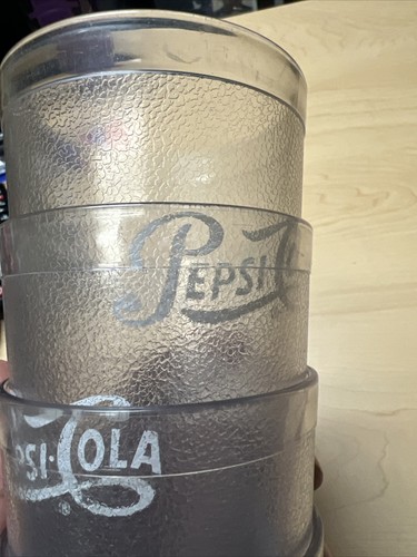 Pepsi~Cola Restaurant Clear Plastic Tumbler Cup 16oz Carlisle 5216- 5 Pk - Picture 8 of 9