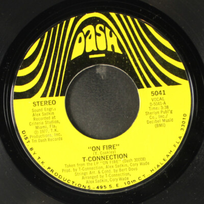 T-CONNECTION: on fire / go back home DASH 7'' Single 45 RPM