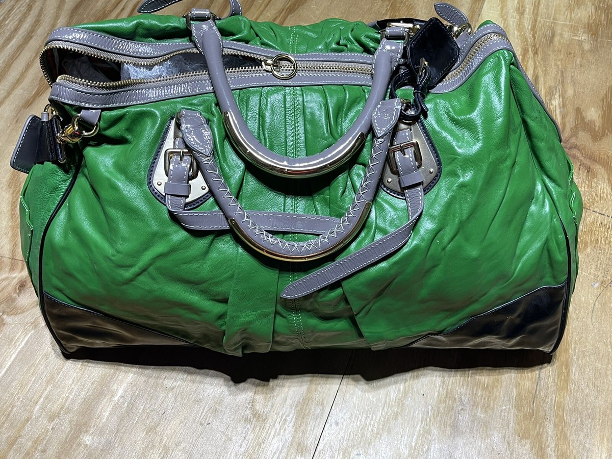 Grand Sac Cuir 24h Le Mans Weekender 48H Vert Foncé Andy 27466-3037