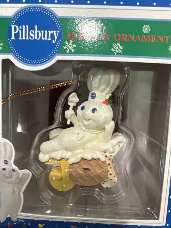 Pillsbury Doughboy JOY CHRISTMAS ORNAMENT POPPIN' FRESH Matrix Vintage