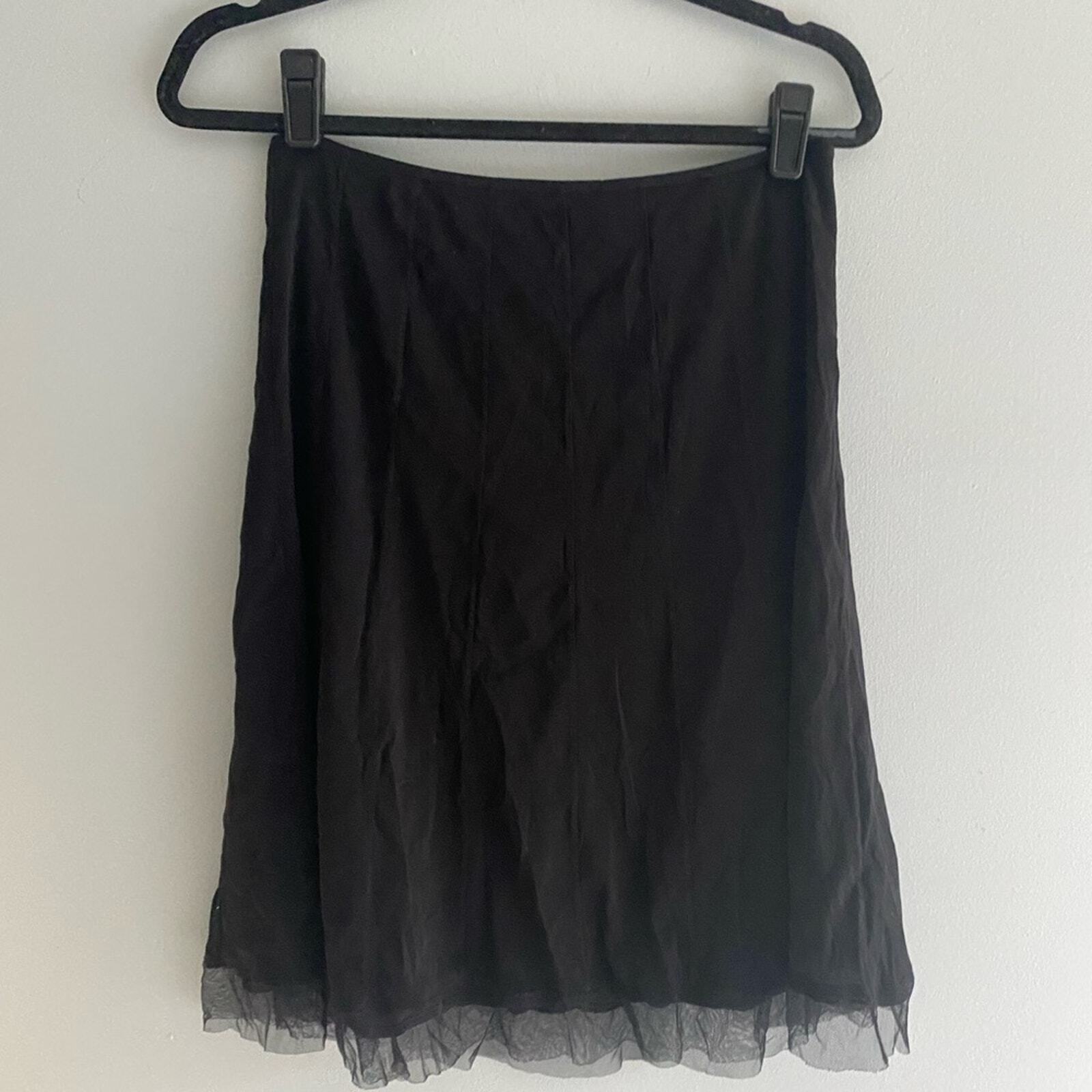 Vivienne Tam Mesh Black Skirt Size 2