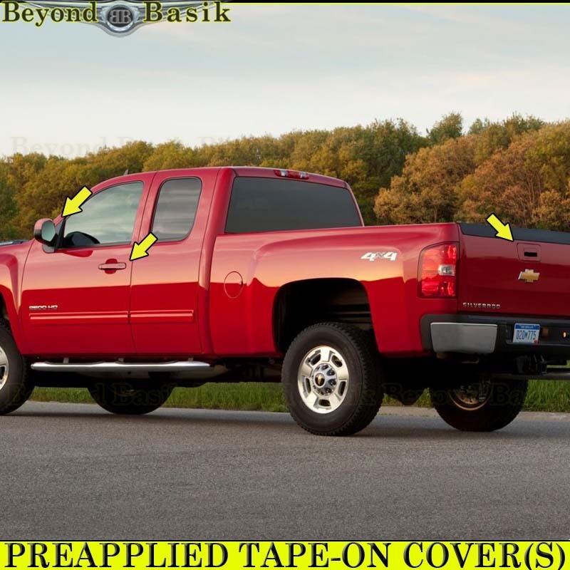 2007-2013 GMC Sierra Door Handles+Bowls+Mirror+Tailgate COVER