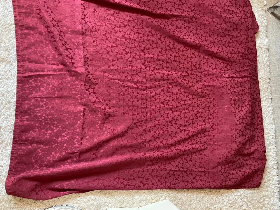 Vintage Zeitlos schöne Tischdecken /-läufer SET - 4tlg Weinrot Beige - Bild 2 von 4