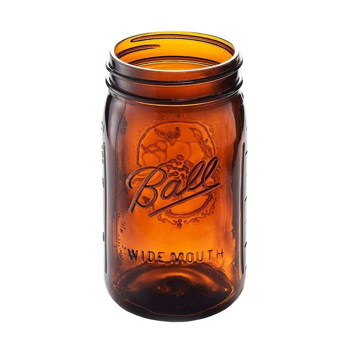 Ball Collection Elite Quart Wide Mouth Amber Canning Jar, Bulk (No Lid or  Band)