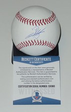 RAINMAKER KAZUCHIKA OKADA AUTO'D SIGNED BASEBALL BAS COA NJPW IWGP CHAMPION RARE