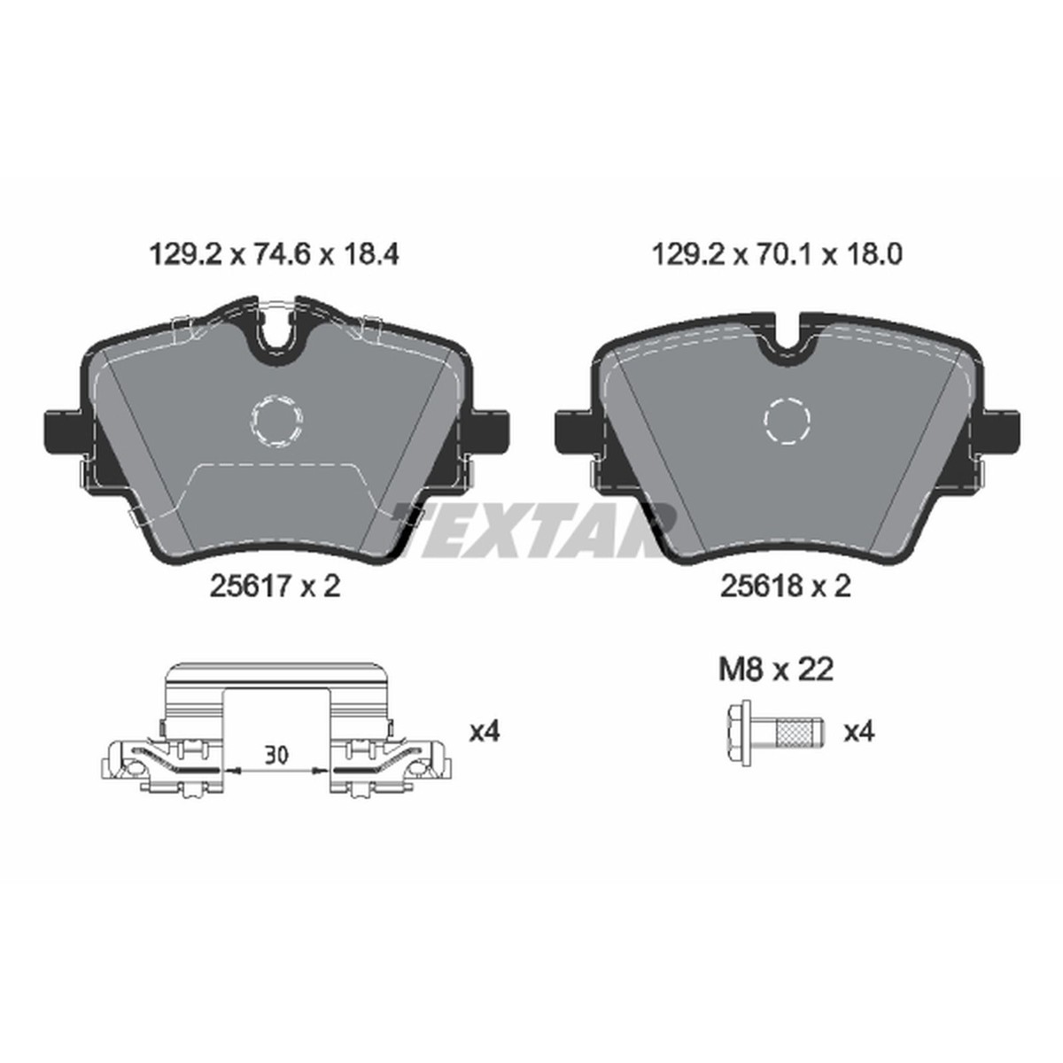 Brake Pads For BMW X1 U11 iX1 xDrive30 All-wheel Drive Front