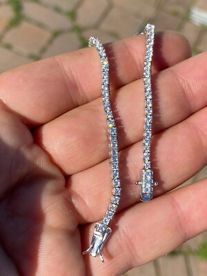 14k Gold 6Ct Round Cut Certified Natural Diamond Tennis Bracelet Dazzling GH/SI