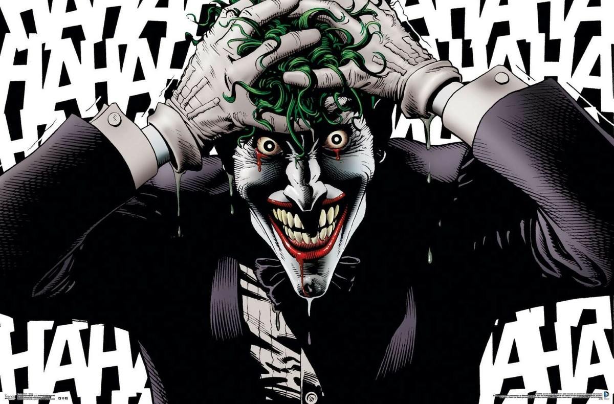 DC COMICS THE JOKER CRAZY POSTER 34x22 NEW FREE SHIPPING | eBay