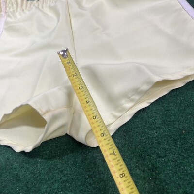 Short Vintage 70's Foot – Jeunesse Rayé Jaune/blanc, Gym, Course