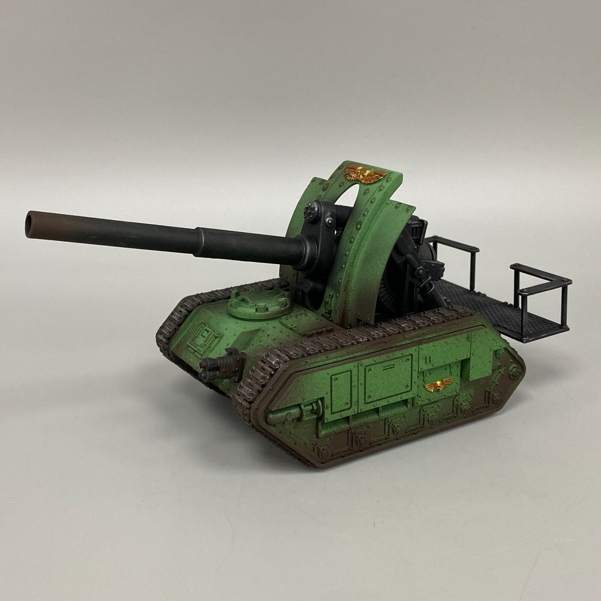 Lot Epic 40000 : 3 Imperial Guard Artillery + 3 Land Crawler - Astra Militarum