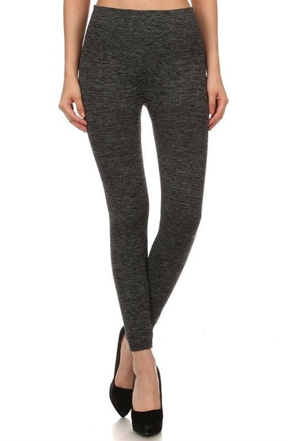 2 Pair West Loop Fleece Leggings Black 