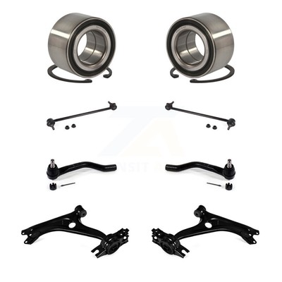 Front Bearing Lower Control Arm Outer Tie Rod End Link Kit (8Pc) For Honda Civic