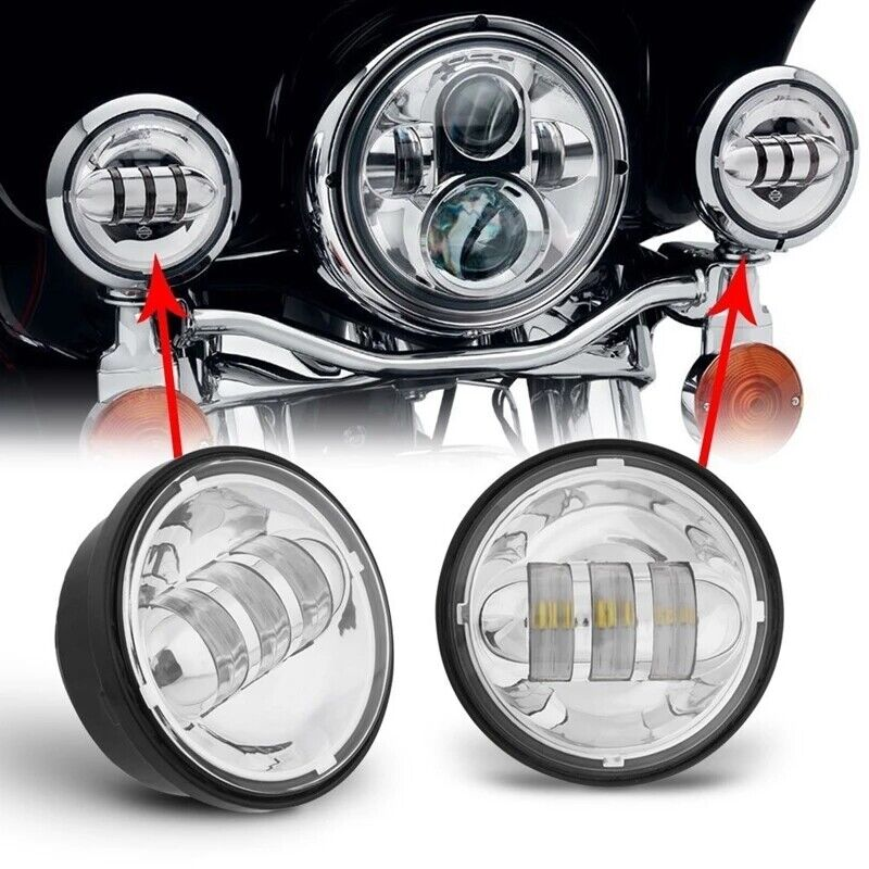 AUXBEAM 4.5 Inch LED Spot Fog Lights – 30W 5600LM – For Yamaha Royal Star Venture VStar 1100/650