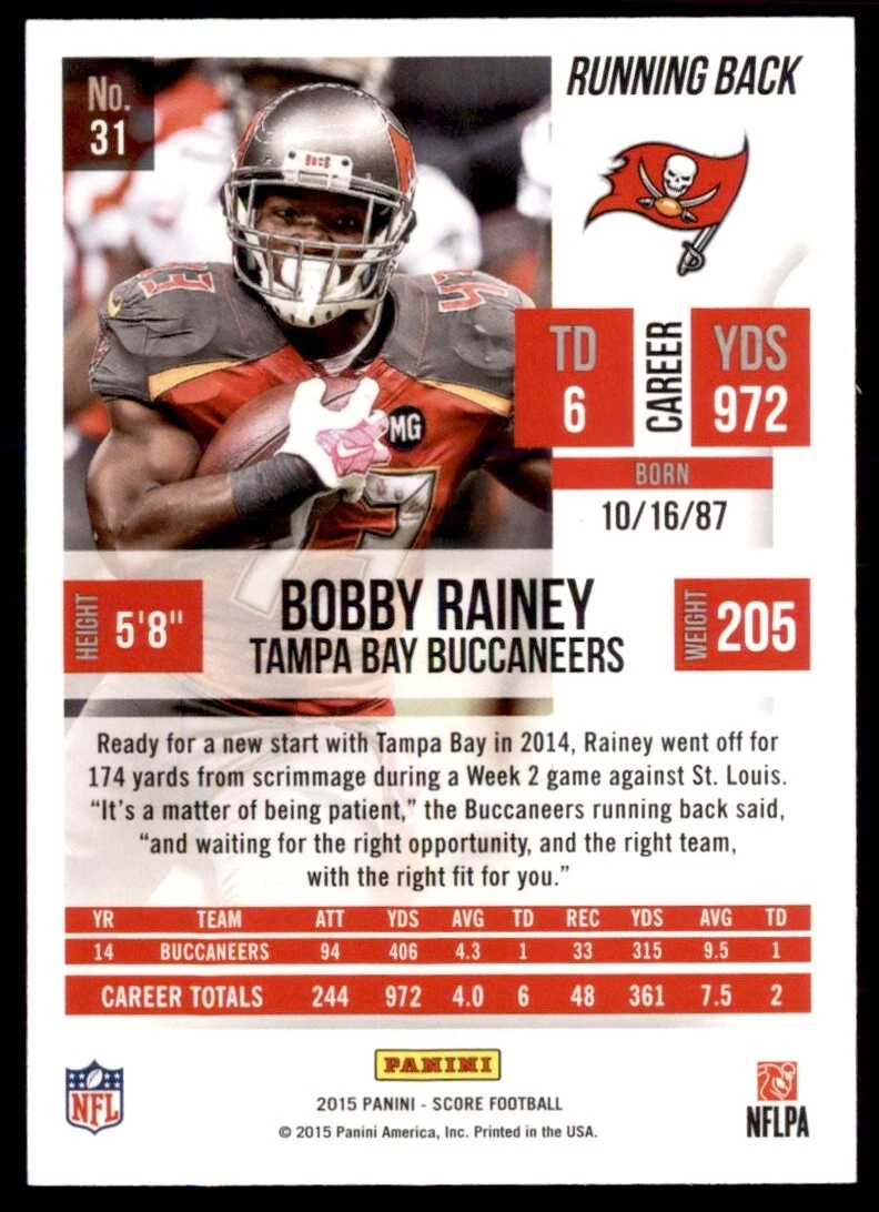 Tampa bay best sale buccaneers jersey 2015