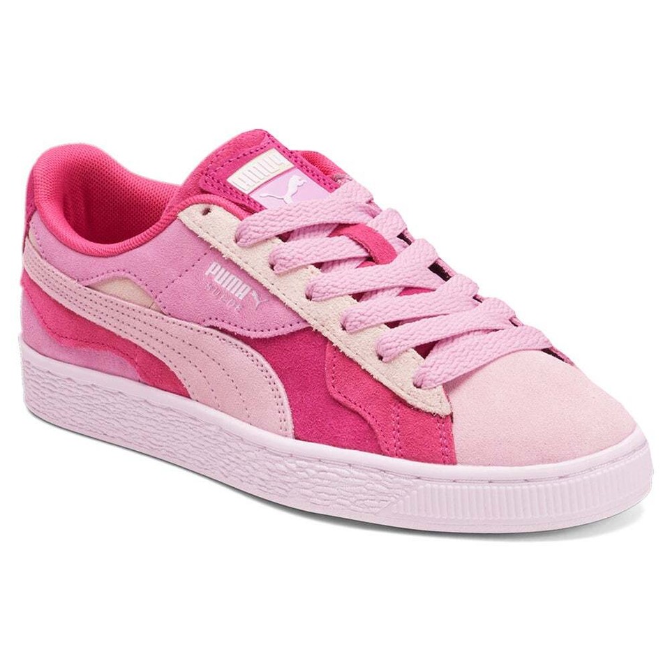 Puma Suede Camowave Lace Up Womens Pink Sneakers Casual Shoes 39340004