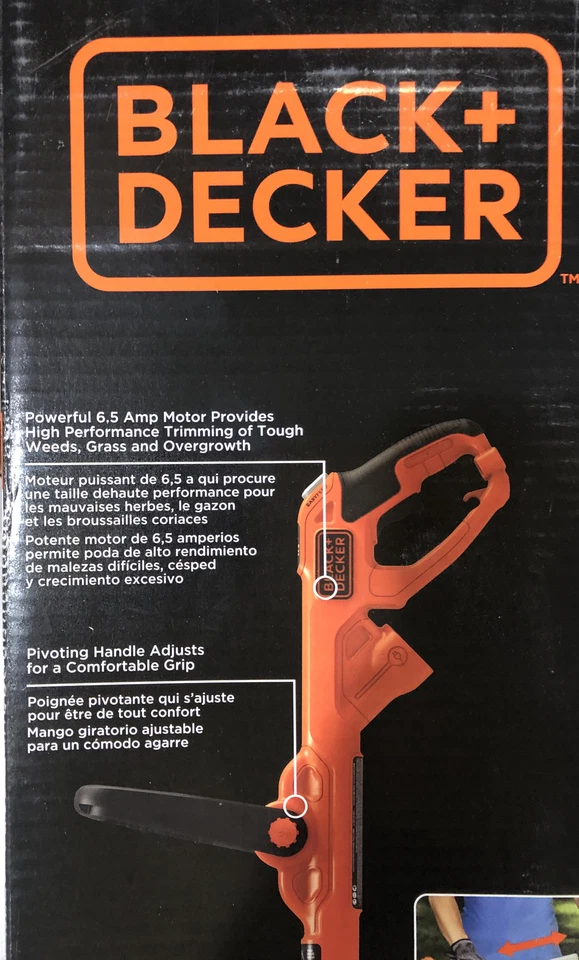 Black and Decker BESTE620 14 inch 6.5 Amp Electric Easyfeed String Trimmer - Image 3 of 4