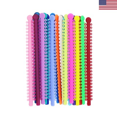 US Dental Orthodontic Braces Ligature Ties Elastic Rubber Bands Multi-Colors