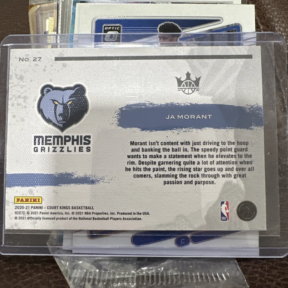 2020-21 Panini Court Kings - Points in the Paint #27 Ja Morant - Image 2 of 2