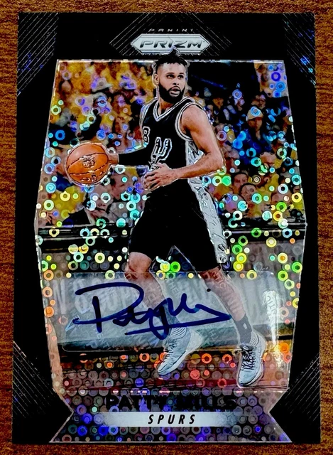 2017-18 Panini Prizm - Patty Mills Black Disco 1/1 Fast Break Auto Spurs Rare