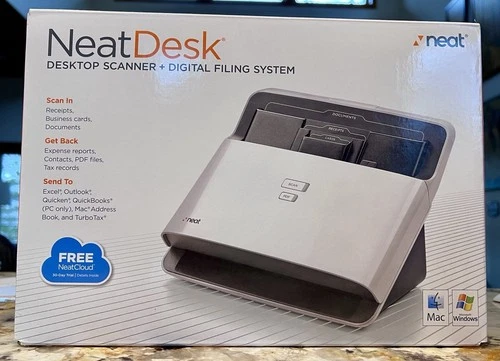 Neat Desk Scanner -Black- Home Office Edition Digital Filing System-Brand New-