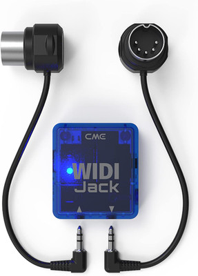 WIDI Jack + DIN-5 Cables Premium Bluetooth MIDI Adapter | 5-Pin DIN Hardware, Ul
