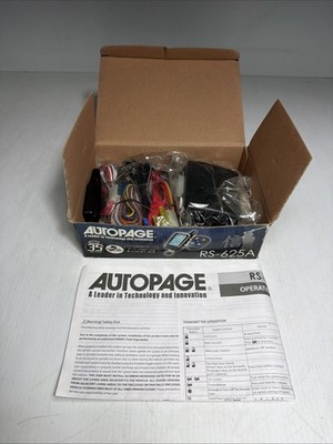 Autopage 2-Way Car Alarm Remote Start Security System Brain No Remote RS-625A