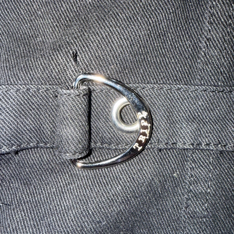 TRIPP NYC Men’s Sz L Vest Jacket Black Zipped Metal Snaps Closure High Neck VTG - Image 4 of 4