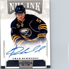 2013-14 Panini Playoff Contenders - Nhl Ink Chad Ruhwedel #I-CRU (AU, RC)