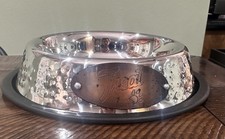 Stainless Steel 6  Cat/ Dog Food Pet Bowl With Slip Resistant Bottom -NIB