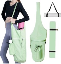 Yoga Mat Bag w/Protective Layer  Water Bottle Pocket  Big Wet Pocket  Strap