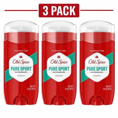 3 Pack- Old Spice High Endurance Deodorant for Men, Pure Sport Scent, 3.0 oz