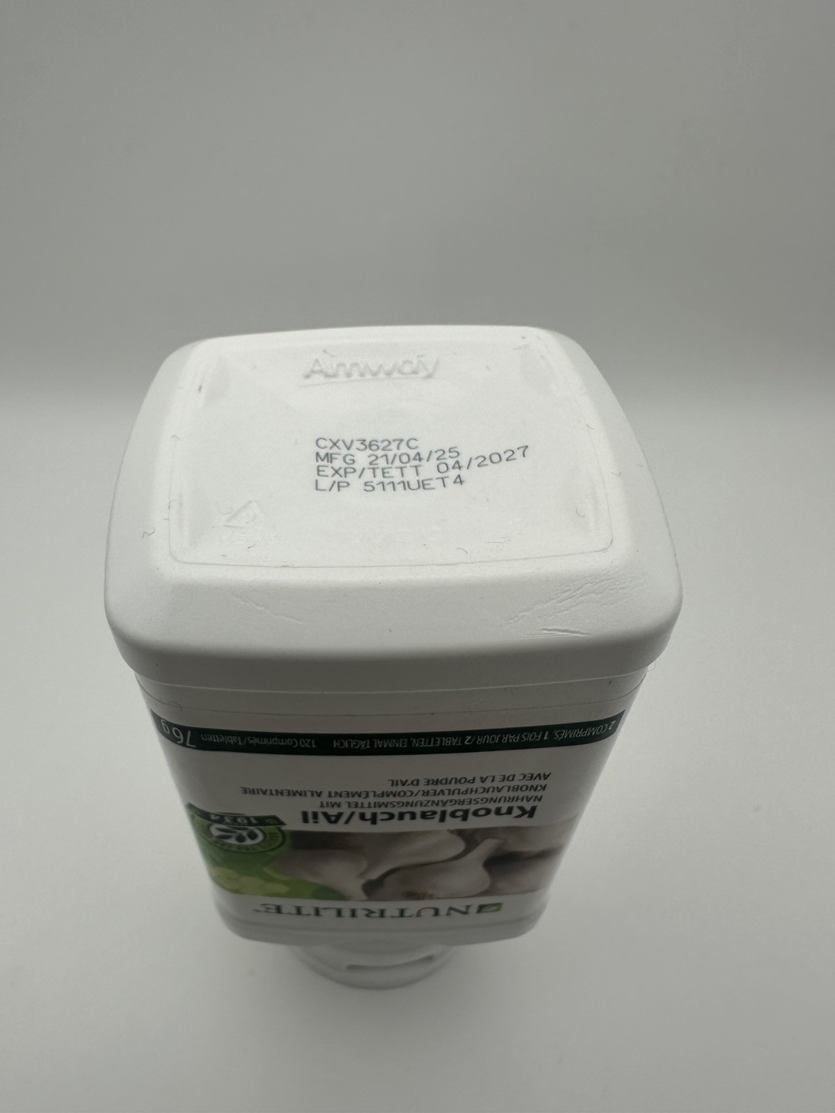 Nutrilite Ail Amway circulation sanguine fluide et protection du cœur