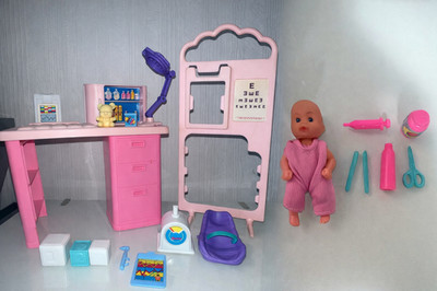 Barbie So Much To Do Baby Care Center 1995 Mattel Play Set mit Baby Puppe #67153