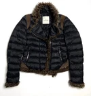 RARE RRP 1900$ Auth MONCLER ONAGRE Black Bomber Fur Suede Down Jacket - 2