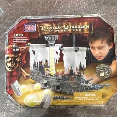 MEGA BLOKS Pirates of the Caribbean Flying Dutchman Electronic 65pc Set 1070