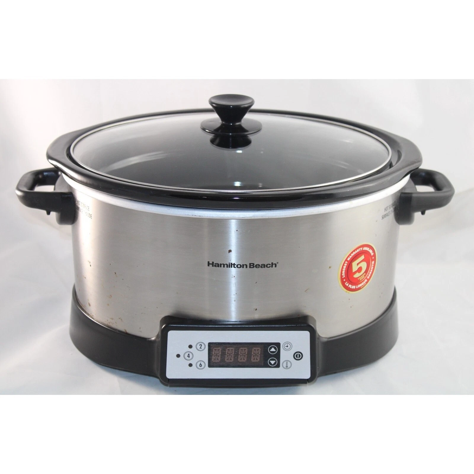 Hamilton Beach 6-Quart Programmable Slow Cooker Crock Pot Model 33642c Tested
Opens in a new window