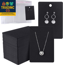 150 Set Earring Display Card with 150 Pcs Self-Seal Bags, Earring Holder Card fo