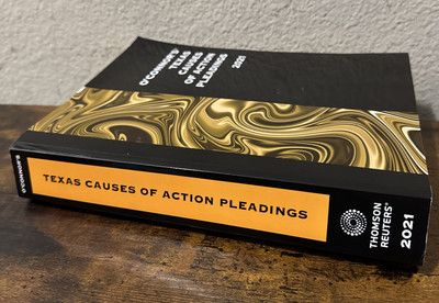 #ad O#x27;CONNOR#x27;S TEXAS CAUSES OF ACTION PLEADINGS 2021 $99.99