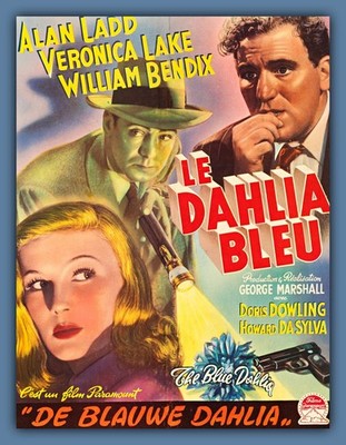 Veronica Lake - BLUE DAHLIA - Movie Poster Image - BIG MAGNET 3.5 x 5 in