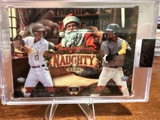 1/1 Holiday Hits Naughty Dual Konnor Griffin Leo De Vries Christmas Wild Card